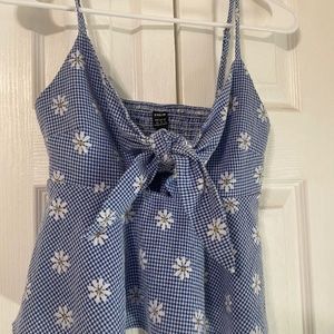 Shein floral crop top